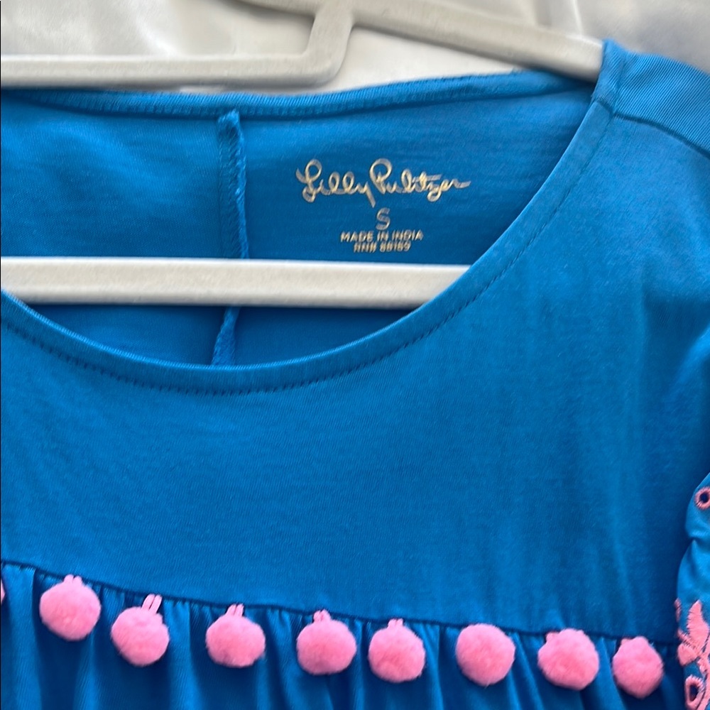 Lilly Pulitzer Blue Dress with Pink Accents